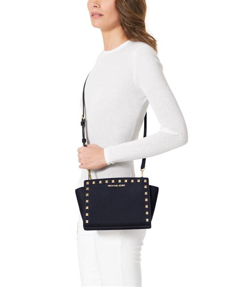 michael kors selma medium navy|michael kors selma medium black.